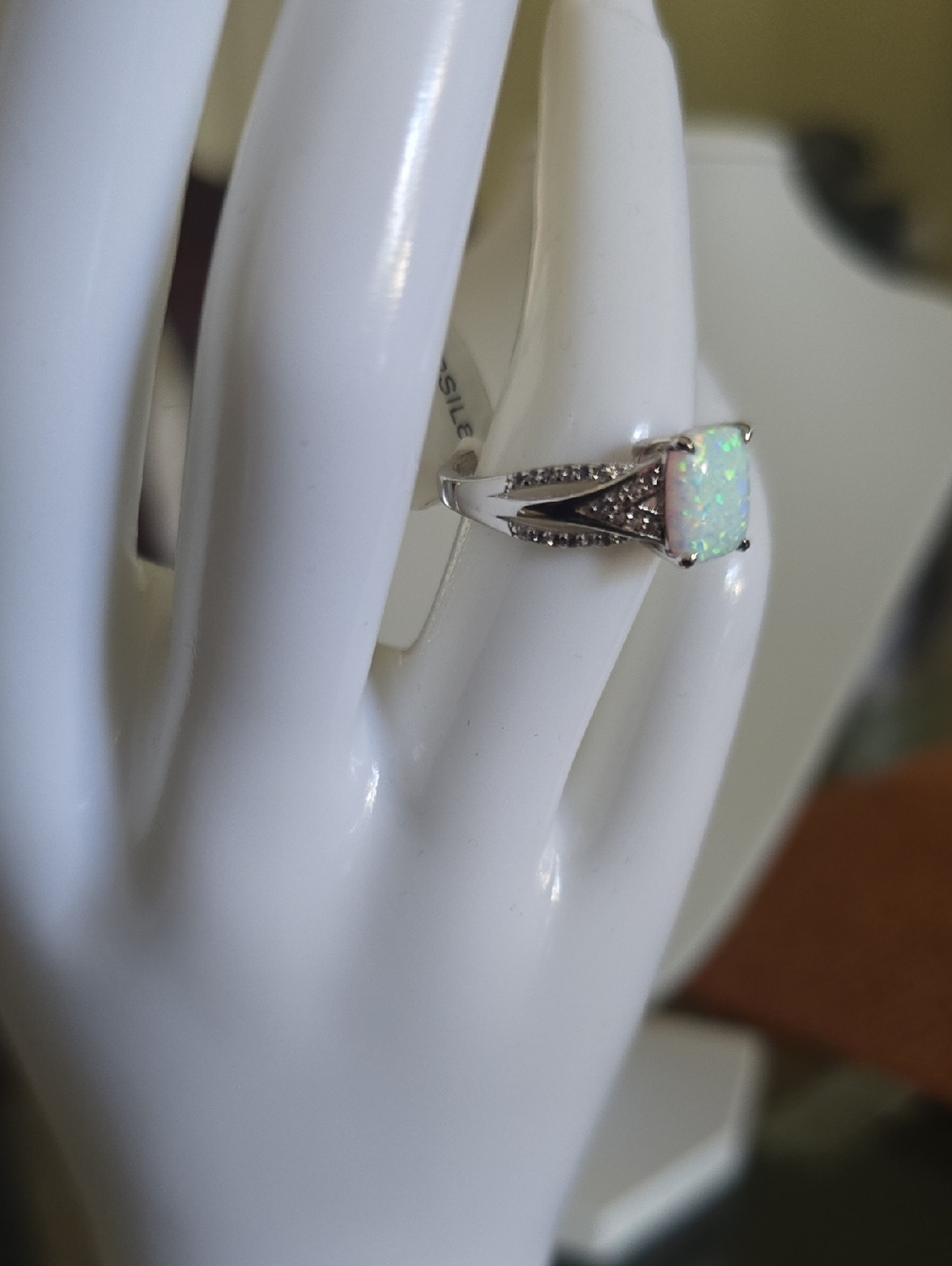 FINE JEWELRY BEAUTIFUL WOMENS OPAL RING SIZE 8 - Picture 12 of 17